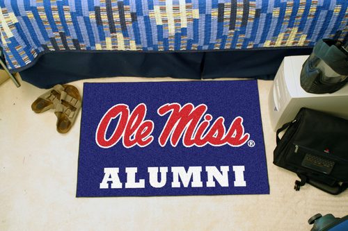 University of Mississippi Alumni Starter Rug - Click Image to Close