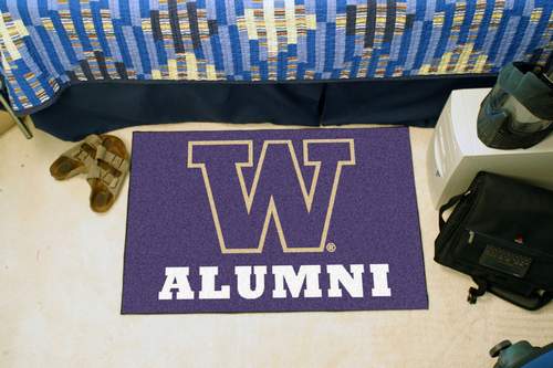 University of Washington Alumni Starter Rug - Click Image to Close