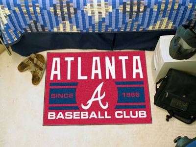 Atlanta Braves Baseball Club Starter Rug - Click Image to Close