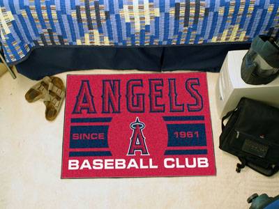 Los Angeles Angels Baseball Club Starter Rug - Click Image to Close