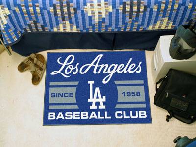 Los Angeles Dodgers Baseball Club Starter Rug - Click Image to Close