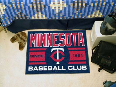 Minnesota Twins Baseball Club Starter Rug - Click Image to Close