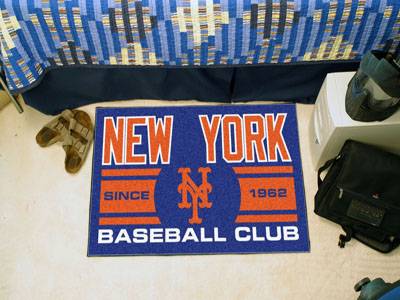 New York Mets Baseball Club Starter Rug - Click Image to Close