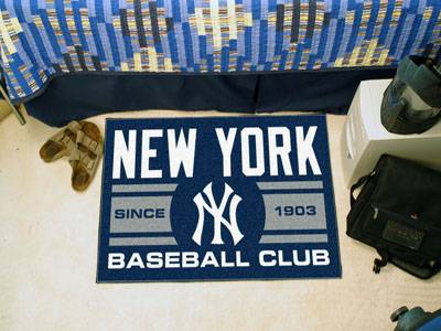 New York Yankees Baseball Club Starter Rug - Click Image to Close