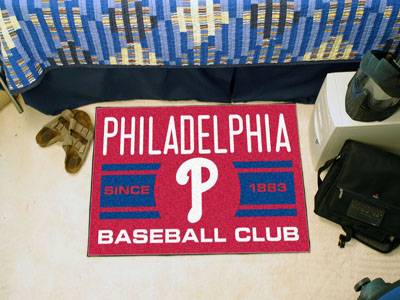Philadelphia Phillies Baseball Club Starter Rug - Click Image to Close