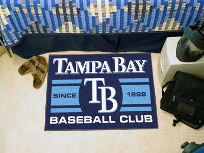 Tampa Bay Rays Baseball Club Starter Rug - Click Image to Close