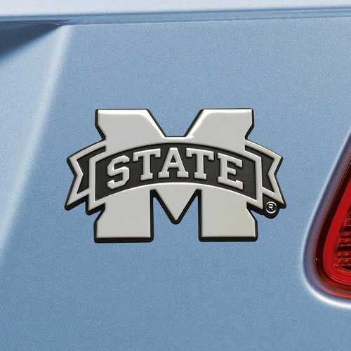 Mississippi State University 3D Chromed Metal Car Emblem - Click Image to Close