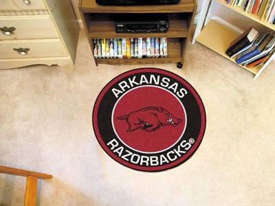 University of Arkansas Razorbacks 27" Roundel Mat - Click Image to Close