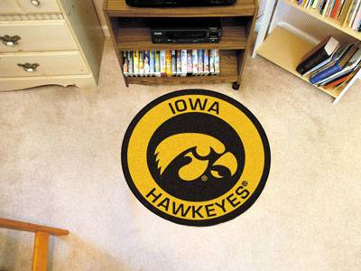 University of Iowa Hawkeyes 27" Roundel Mat - Click Image to Close