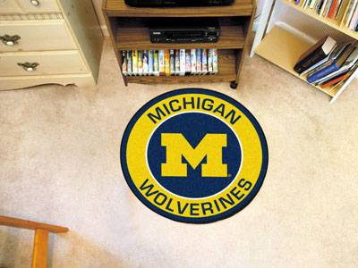 University of Michigan Wolverines 27" Roundel Mat - Click Image to Close