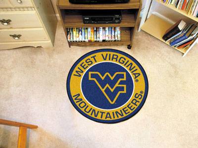 West Virginia University Mountaineers 27" Roundel Mat - Click Image to Close