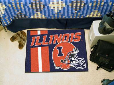 Illinois Fighting Illini Starter Rug - Uniform Inspired - Click Image to Close
