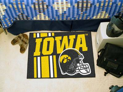 Iowa Hawkeyes Starter Rug - Uniform Inspired - Click Image to Close