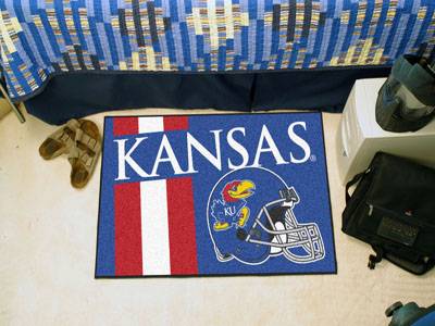 Kansas Jayhawks Starter Rug - Uniform Inspired - Click Image to Close