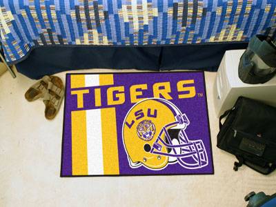 Louisiana State Tigers Starter Rug - Uniform Inspired - Click Image to Close