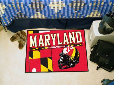 Maryland Terrapins Starter Rug - Uniform Inspired - Click Image to Close