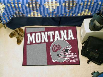 Montana Grizzlies Starter Rug - Uniform Inspired - Click Image to Close