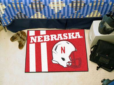 Nebraska Cornhuskers Starter Rug - Uniform Inspired - Click Image to Close