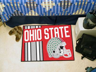 Ohio State Buckeyes Starter Rug - Uniform Inspired - Click Image to Close