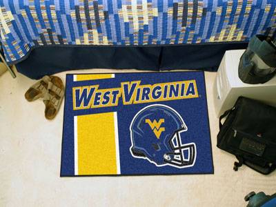 West Virginia Mountaineers Starter Rug - Uniform Inspired - Click Image to Close