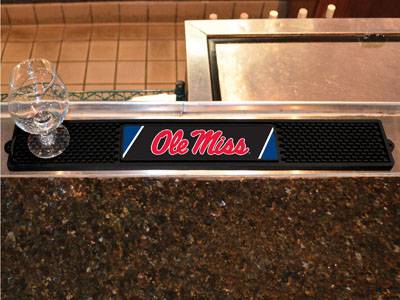 University of Mississippi Rebels Drink/Bar Mat - Click Image to Close