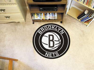 Brooklyn Nets 27" Roundel Mat - Click Image to Close