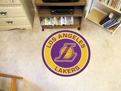 Los Angeles Lakers 27" Roundel Mat - Click Image to Close