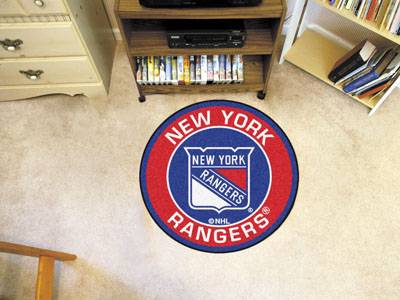 New York Rangers 27" Roundel Mat - Click Image to Close