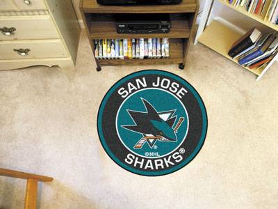 San Jose Sharks 27" Roundel Mat - Click Image to Close
