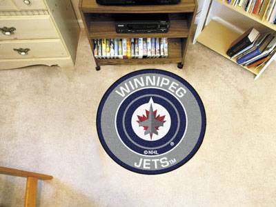 Winnipeg Jets 27" Roundel Mat - Click Image to Close