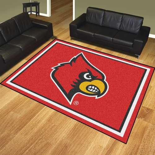 University of Louisville Cardinals 8'x10' Rug - Click Image to Close