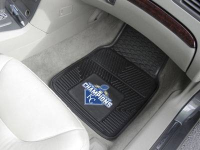 Kansas City Royals Championship Heavy Duty Vinyl Car Mats - Click Image to Close