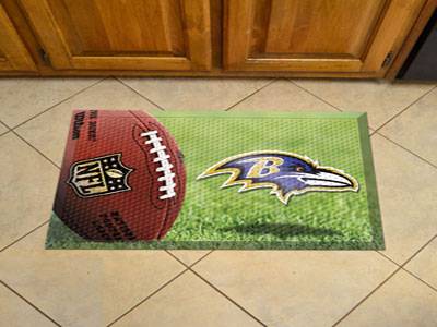 Baltimore Ravens Scraper Floor Mat - 19" x 30" - Click Image to Close