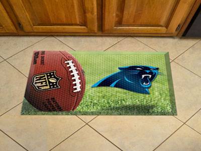 Carolina Panthers Scraper Floor Mat - 19" x 30" - Click Image to Close