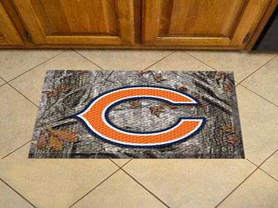 Chicago Bears Scraper Floor Mat - 19" x 30" Camo - Click Image to Close