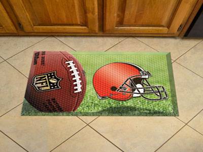 Cleveland Browns Scraper Floor Mat - 19" x 30" - Click Image to Close
