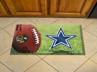 Dallas Cowboys Scraper Floor Mat - 19" x 30" - Click Image to Close