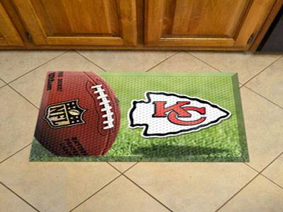Kansas City Chiefs Scraper Floor Mat - 19" x 30" - Click Image to Close