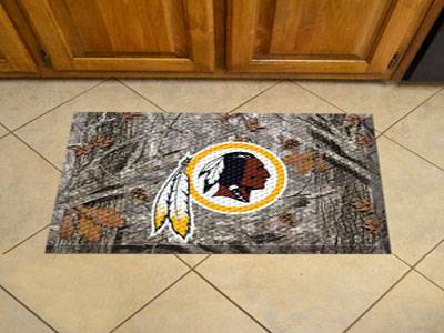 Washington Redskins Scraper Floor Mat - 19" x 30" Camo - Click Image to Close