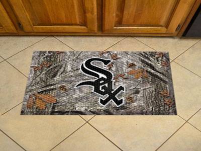 Chicago White Sox Scraper Floor Mat - 19" x 30" Camo - Click Image to Close