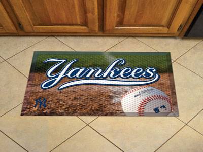 New York Yankees Scraper Floor Mat - 19" x 30" - Click Image to Close