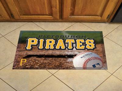 Pittsburgh Pirates Scraper Floor Mat - 19" x 30" - Click Image to Close