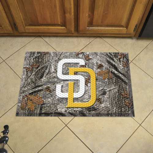 San Diego Padres Scraper Floor Mat - 19" x 30" Camo - Click Image to Close