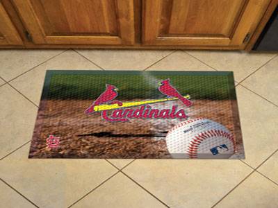 St Louis Cardinals Scraper Floor Mat - 19" x 30" - Click Image to Close