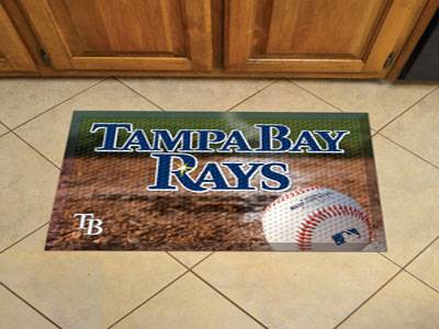 Tampa Bay Rays Scraper Floor Mat - 19" x 30" - Click Image to Close