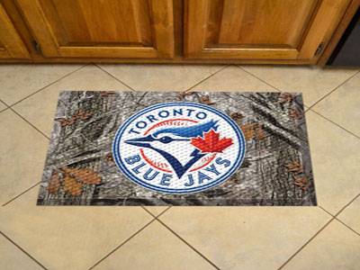 Toronto Blue Jays Scraper Floor Mat - 19" x 30" Camo - Click Image to Close