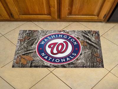 Washington Nationals Scraper Floor Mat - 19" x 30" Camo - Click Image to Close
