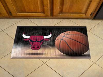 Chicago Bulls Scraper Floor Mat - 19" x 30" - Click Image to Close