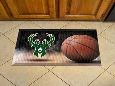 Milwaukee Bucks Scraper Floor Mat - 19" x 30" - Click Image to Close