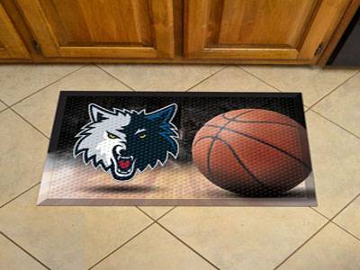 Minnesota Timberwolves Scraper Floor Mat - 19" x 30" - Click Image to Close
